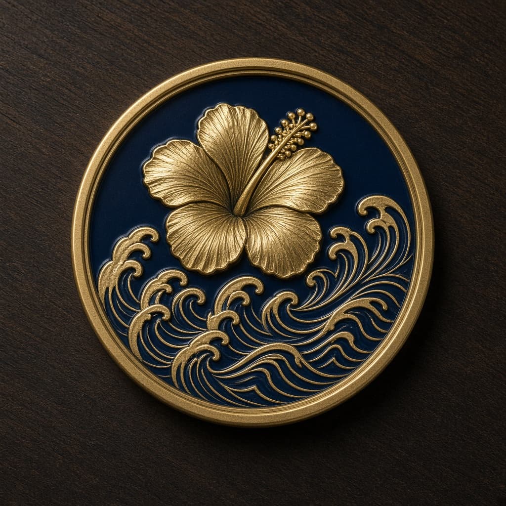 Honolulu Hibiscus Coin