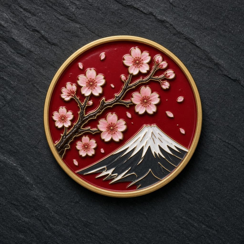Tokyo Cherry Blossom Coin